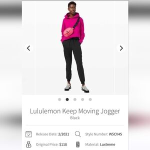 lululemon athletica Black Joggers